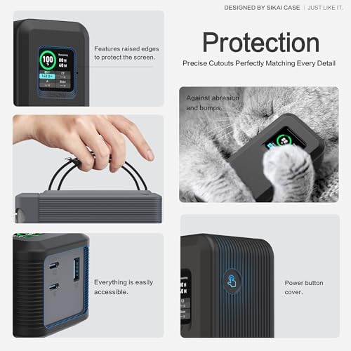 Premium Silicone Protective Case for Anker Prime Power Bank 27,650 m Ah – Dustproof Cover with TF/SIM Card Storage & Ergonomic Handle for Enhanced Portability and Functionality – Ultimate Charging Accessory for Tech Savvy Users