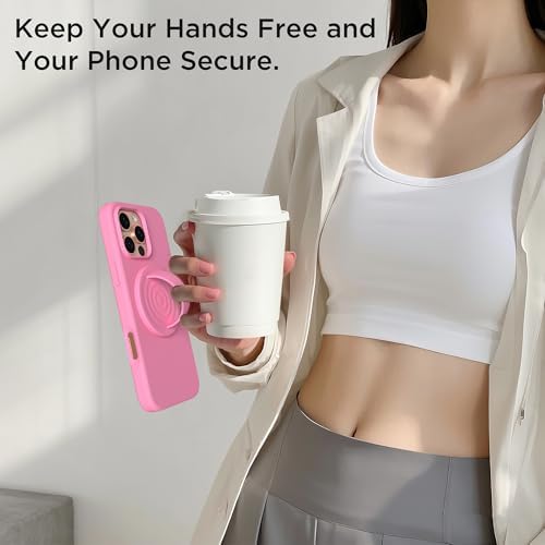 Revolutionary Magnetic Phone Ring Grip Holder – Ergonomic Silicone Finger Loop for i Phone Pro Max/Plus, 12/13/14/15/16 Series – Compatible with Mag Safe – Oat Color Enhances Aesthetics and Comfort – 360-Degree Rotation for Effortless Use – Secure Your Device with Style and Stability – Essential Smartphone Accessory for Unmatched Usability and Convenience