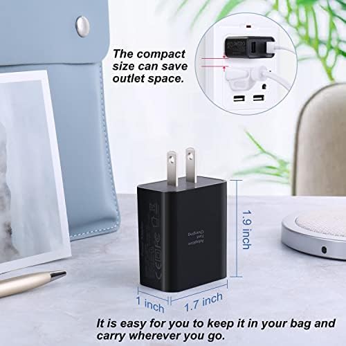 Costyle Dual Port USB Wall Charger – 3 Pack 30 W Quick Charge 3.0 Power Adapter for i Phone 12/11/XR/X/SE & Samsung Galaxy S9/S10/S20 – Compact Fast Charging Solution with Overheat Protection for Home & Travel