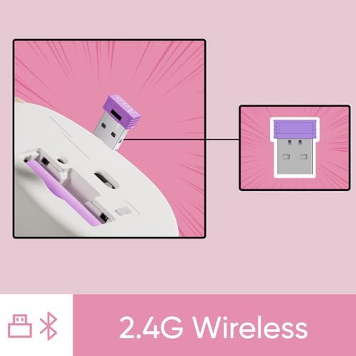 Akko Cat Theme Pink Wireless Gaming Mouse – Tri-Mode Connectivity for Seamless Use Across Devices, Adorable Cartoon Design for Enhanced Aesthetic, Ergonomic & Lightweight for Extended Comfort, Ideal for Mac & Windows Users – Elevate Your Gaming Experience with Style!