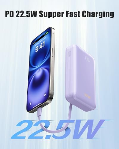 High-Capacity 20000 m Ah Portable Charger – 22.5 W Fast Charging Power Bank for i Phone, Samsung & Android Devices – Essential Travel Accessory in Vibrant Yellow for On-the-Go Power Solutions