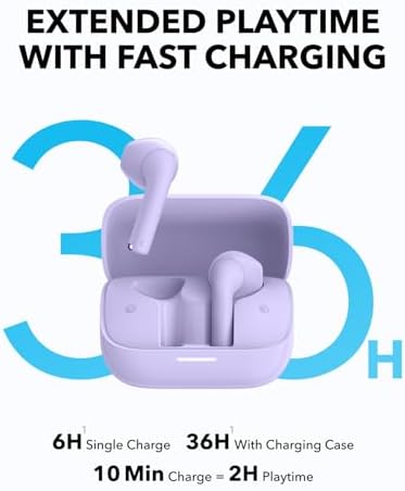 Anker Soundcore K20 i Bluetooth 5.3 Earbuds – Premium Semi-In-Ear Design with 36-Hour Playtime, Quick Charge Feature, Dual-Mic ENC for Superior Call Clarity, Custom EQ via App, IPX5 Water-Resistant Rating, Ergonomic Comfort for All-Day Listening – Transform Your Audio Journey