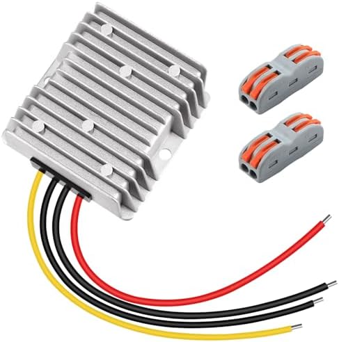 High-Performance 48 V to 12 V DC-DC Step Down Converter by Eagwell – 120 W Power Supply with Built-in Fuse for Maximum Safety – Perfect for Golf Carts, Scooters, RVs, and Marine Use – Reliable Voltage Reduction for Enhanced Device Efficiency and Versatility
