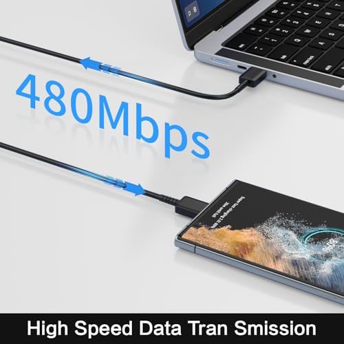 Lightning-Fast 25 W USB-C Charger Duo with 6 ft Cables | Superior Quick Charge for Galaxy S23 Ultra & i Phone 15 Series | Ultra-Portable Design for Home, Office, Travel | Robust Build with Optimized Power Delivery Efficiency