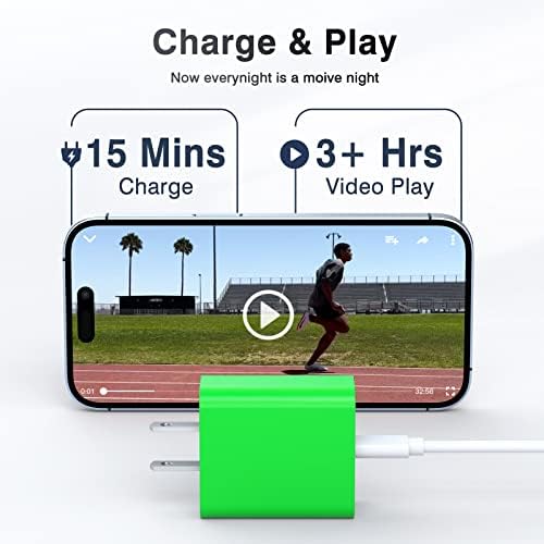 LCGENS 20 W Dual Port USB C Wall Charger Block – 2-Pack Fast Charging Power Adapter for i Phone 11/12/13/14/15/16 Pro Max, i Pad Pro, Samsung Galaxy – Portable and Efficient Charging Solution for Multiple Devices