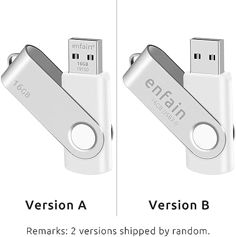Enfain 10-Pack Red USB Flash Drives 16 GB – High-Speed USB 2.0 Memory Sticks with LED Indicator & 12 Labels for Easy Organization – Reliable & Portable Data Storage Solution for Professionals and Students