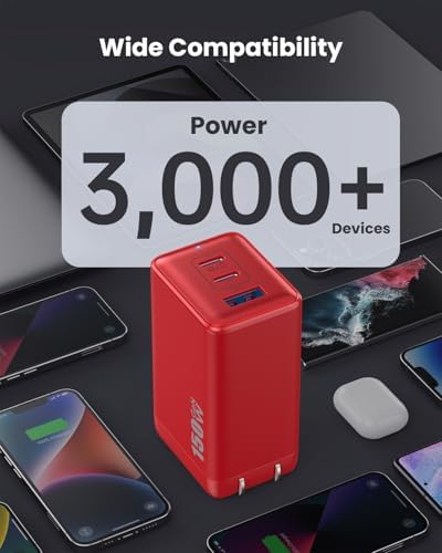 Ultimate 150 W USB-C Charging Hub – Compact Multi-Device Power Adapter with 3 Fast-Charging Ports for Mac Book Pro, i Phone 16, Galaxy S24, and Dell Laptops – Enhanced Efficiency with Ga N Technology for Professionals on the Go