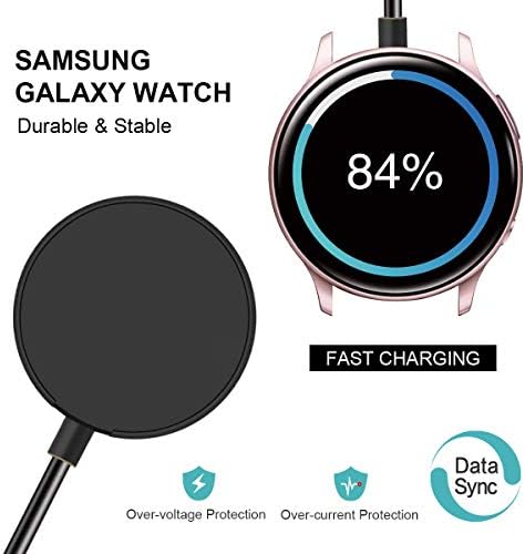 Samsung Galaxy Watch 6/5/4 Dual Pack Fast Charging Dock – Premium Compatible Charger for Galaxy Watch Series 6, 5, 4, Active 2, and More – Efficient, Portable, and Durable Charging Solution for Smartwatch Users