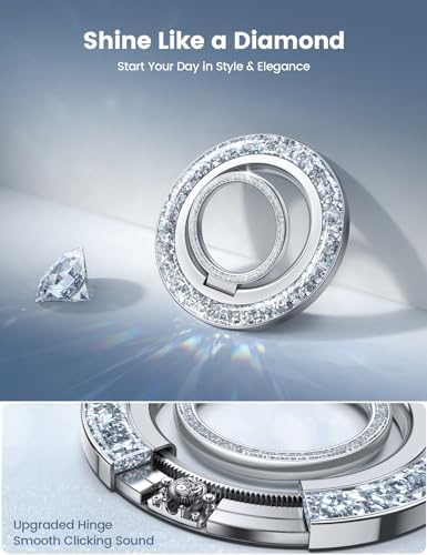 Lamicall Mag Safe Magnetic Phone Ring Grip 2025 Model – Ultra Strong 4.4 lbs Magnet with 360-Degree Rotation | Effortless Pull-Out Design for i Phone 16/15/14 Pro Max | Durable Finger Holder Stand for Enhanced Usability and Style | Perfect Accessory for Multitaskers and On-the-Go Users