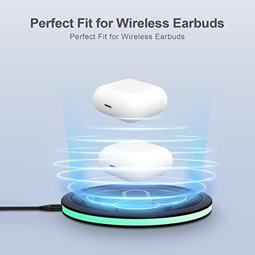 Effortless 15 W Fast Wireless Charging Pad for Samsung Galaxy & Google Pixel – Sleek Black Charging Station with Adapter for Z Flip, Z Fold, S Series, and Pixel 9 a/8/7 – Ultimate Compatibility and Speed for Modern Devices – Tangle-Free Solution for Home and Travel