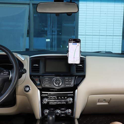 Nissan Pathfinder 2013-2018 Premium Phone Holder Mount – Essential Dashboard Accessory for Safe Hands-Free Navigation & Connectivity – Adjustable Right-A Style Stand for Effortless Driving Experience – Robust & Tool-Free Installation