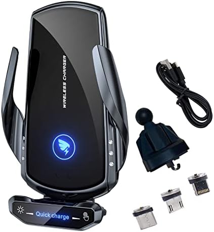Revolutionize Your Commute with the 15 W Wireless Car Charger Mount – Auto-Clamping Phone Holder for Seamless Android Compatibility, Fast Charging & Effortless Access in Sleek Black Design for Every Vehicle Interior