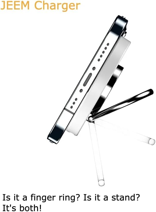 Ultimate 5-in-1 Magnetic Wireless Charging Station for i Phone 16/15/14/13/12, Air Pods Pro & All Apple Watch Series – 15 W Fast Qi-Certified Charger with Integrated Stand and Ring Holder for Effortless Power Management and Sleek Design