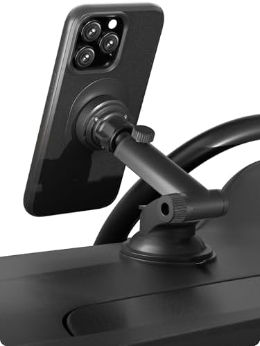 sincetop Car Phone Mount with Instant Quick Release Series Q[Quad] – 360° Adjustable Dashboard Phone Holder, One-Second Detach, Compatible with iPhone/Samsung – Enhanced Compatibility and Speed