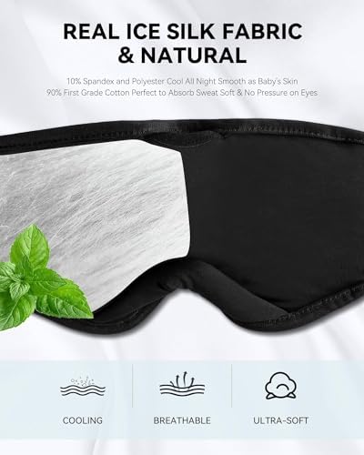 Ultimate Bluetooth Sleep Mask with Built-In Headphones – Perfect for Side Sleepers Seeking Uninterrupted Relaxation – Advanced Wireless Eye Cover for Enhanced Sleep Quality – Soft, Breathable Fabric for All-Night Comfort – Rechargeable Battery for Extended Playback – Ideal Travel Companion for Music Lovers and Restful Sleep