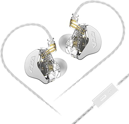 Premium CCA CRA Wired Earbuds – Advanced Dynamic Driver IEM for Unmatched Clarity and Rich Deep Bass – Customizable Detachable 2-Pin Cable – Lightweight Ergonomic In-Ear Headphones with 3.5 mm Compatibility – Ideal for Audiophiles and Everyday Users Seeking Superior Sound Quality