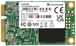 Transcend 256 GB m SATA SSD – Ultra-Fast Internal Solid State Drive with 530 MB/s Read Speed for Seamless Performance in Ultrabooks, Desktops, and Tablets – Advanced 3 D TLC NAND with DRAM Cache and LDPC Error Correction for Maximum Reliability and Efficiency