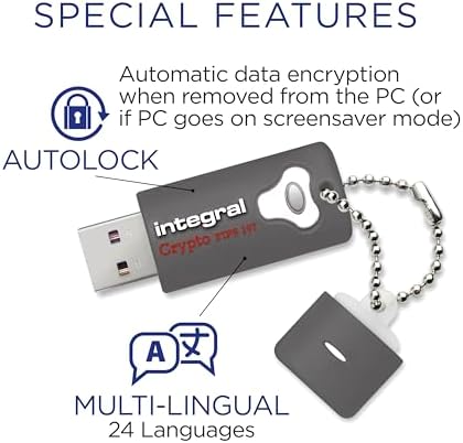 Secure Your Data with the 8 GB Crypto-140-2 USB Flash Drive – FIPS 140-2 Certified, 256-Bit Hardware Encryption, and Waterproof Design for Ultimate Protection – Fast USB 3.0 Transfers and Brute-Force Password Defense for Professionals on the Go