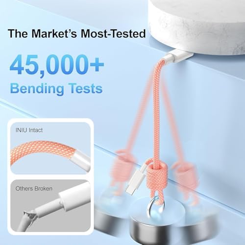 20 W USB-C Fast Charging Block Set for i Phone 16 & 15 Series – 3-Pack with 6 ft Durable Cables for Rapid Power Delivery – Perfect for i Phone, Air Pods, and i Pad – Compact, Versatile Charging Solution for On-the-Go Users