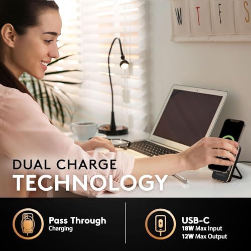DURACELL 5,000 m Ah Mobile Power Bank – Ultra-Fast Charging for i Phone, i Pad, Samsung, and Android Devices | TSA Compliant for Travel Convenience | Mag-Safe Compatible | Compact & Lightweight Portable Charger for On-the-Go Power Solutions