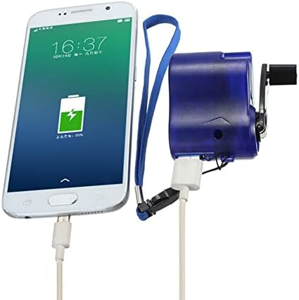 Emergency-Ready Hand Crank Generator: Lightweight 5 V USB Charger for Outdoor Adventures & Mobile Phone Powering – Ideal for Camping, Hiking, and Unexpected Outages