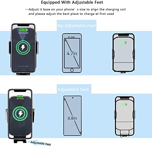 Audi A3, S3, RS3 2014-2020 Wireless Car Phone Holder with 15 W Fast Charging – Auto-Clamping Mount for Air Vent/Dashboard, Premium Compatibility with i Phone, Samsung, LG – Elevate Your Driving Experience with Secure Power and Style