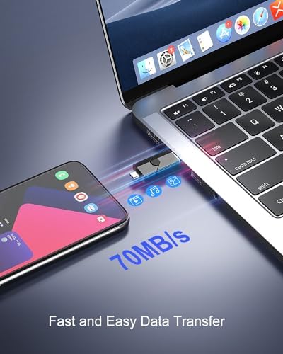 RAOYI 128 GB Dual OTG USB C Flash Drive – Versatile 2-in-1 Memory Stick for i Phone 15, i Pad Pro, Android Devices | Portable Retractable USB 3.0 Storage Solution with Enhanced Speed and Compatibility | Perfect for Professionals & Students on the Go