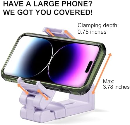 Perilogics 2025 Ergonomic Airplane Phone Holder Mount – Ultimate Travel Companion for Content Creators, Enhanced Stability & Comfort for Long Journeys, Lightweight & Portable Smartphone Stand, Perfect for Travel, Cruises & Desk Use, Smart Tech Accessory for Effortless Entertainment and Communication