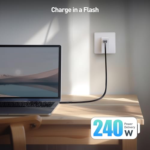 Transform Your Digital Experience with Cable Matters 40 Gbps USB 4 Cable – Exceptional 8 K Video Quality, Ultra-Fast Data Transfer, and High-Power Charging for Mac Book, XPS, and Surface Pro – 6.6 ft Robust Design for Maximum Flexibility and Uninterrupted Performance