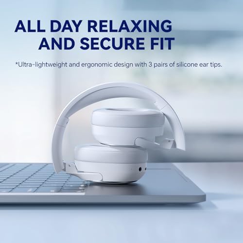 Unleash Your Sound Experience: H2 Over-Ear Wireless Headphones with Unmatched 50-Hour Battery Life, State-of-the-Art Bluetooth 5.3 Connectivity, and Travel-Friendly Foldable Design – Immerse in Rich Deep Bass and Enjoy Crystal-Clear Calls with Built-In Microphone for Effortless Style and Comfort