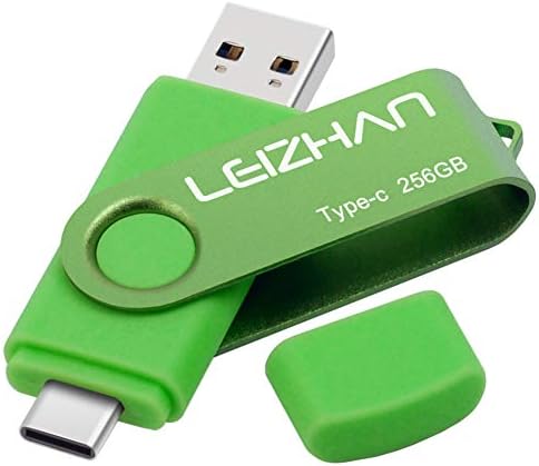 Leizhan 128 GB Type C USB Flash Drive – High-Speed USB 3.0 OTG Thumb Drive for Samsung Galaxy S10, S9, Note 9 & Google Pixel XL – Versatile Dual Connector for Effortless Data Transfer and Enhanced Storage Solutions
