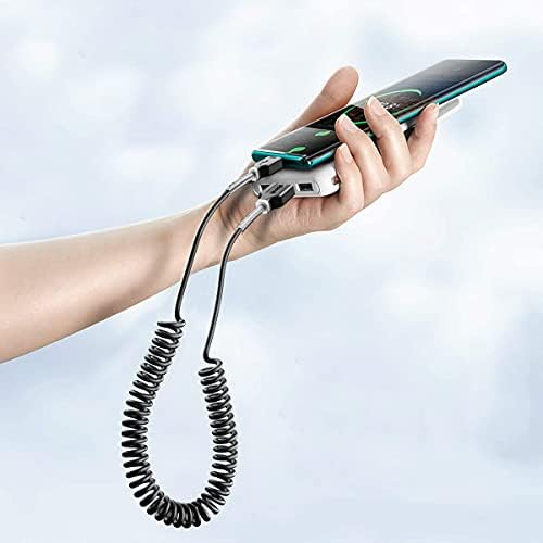 Terasako Coiled Lightning Cable for Car – 2 Pack, Flexible i Phone Charging Solution for 12 Pro Max, 12, 11, XS, XR & More – Durable, Tangle-Free Design with Fast Charging for On-the-Go Power