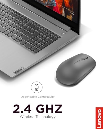 Lenovo 530 Wireless Mouse – Ergonomic Abyss Blue Design with 2.4 GHz Nano USB Receiver, 1200 DPI Optical Sensor for Precision Tracking, Lightweight & Portable for Effortless Navigation, Ideal for Left & Right-Handed Users, Perfect Companion for Work or Travel