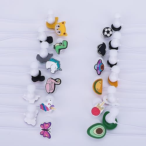 Qear Fun Cartoon Silicone Earbuds for Kids – 12 Playful Designs for School and Play, Lightweight Wired Headphones with Microphone, Durable & Comfortable In-Ear Earbuds Compatible with 3.5 mm Devices – Perfect Gift for Boys and Girls