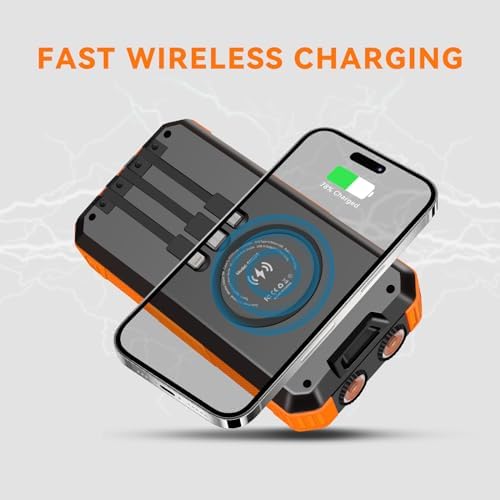 Ultimate Outdoor Power Bank – 20,000 m Ah Solar Charger with Fast QC 3.0 Charging, Built-in Flashlight & Compass for Adventurers, Waterproof & Durable Portable Battery Pack with Carabiner for Eco-Friendly Energy Solutions