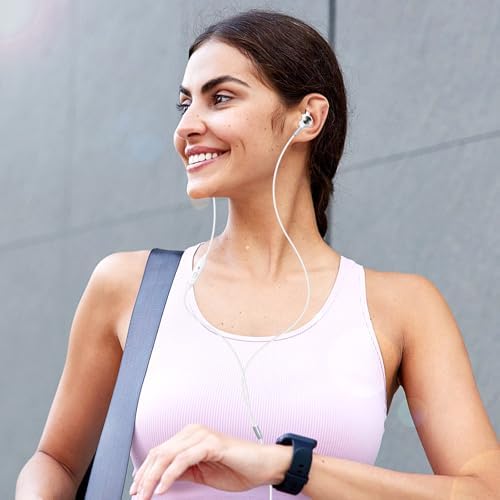 APETOO Sport Wired Ear Buds – High-Performance Sweatproof In-Ear Headphones with Deep Bass for Workouts, Secure Anti-Fall Wingtips, Ergonomic Comfort for Small Ears, Hands-Free Calling, Compatible with 3.5 mm Aux for Enhanced Audio Experience