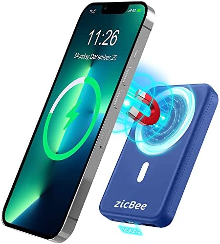 Discover the 10000 m Ah Mag Safe Power Bank – Your Ultimate Portable Charger for i Phone 15/14/13/12 Models in Striking Blue, Featuring 22.5 W PD Fast Charging for Rapid Power Up – Seamless Magnetic Wireless Charging Compatible with i Pads and Air Pods, Perfect for On-the-Go Use and Enhanced Mobility.