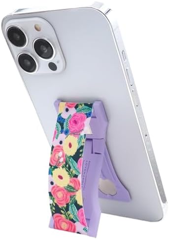 Upgrade Your Smartphone Handling with LOVEHANDLE PRO Premium Phone Grip – Vibrant Daisy Print – Multi-Functional Silicone Strap, Magnetic Mount & Kickstand for Effortless Device Management and Hands-Free Viewing Experience – Ideal for Stylish Mobile Use