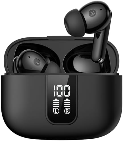 Unleash Your Sound Potential with BAFONE Wireless Bluetooth Earbuds – 60-Hour Playtime, IPX5 Waterproof Durability, and Ergonomic In-Ear Comfort for Active Users. Featuring an LED Battery Indicator for Instant Status Check, These High-Performance Earbuds Offer Effortless Pairing with Smartphones, Laptops, and TVs. Ideal for Athletes and Professionals, Experience Crystal-Clear Calling with the Built-In Microphone. Immerse Yourself in Superior Sound Quality and Long-Lasting Performance – Your Go-To Solution for Music Enjoyment and Seamless Communication, Anytime and Anywhere!