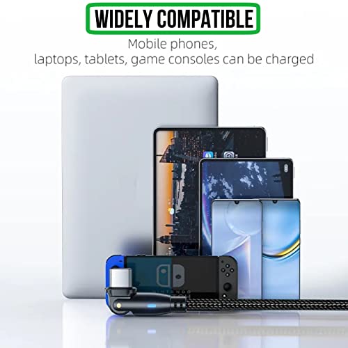 Revolutionize Your Charging Experience with the 6 ft USB C to USB C Fast Charging Cable – 60 W Power Delivery, 180° Rotating Connector, Durable Nylon Braided Design, Includes USB A Adapter for Ultimate Compatibility with i Phone 16/15, Mac Book, i Pad, Galaxy S24, and More