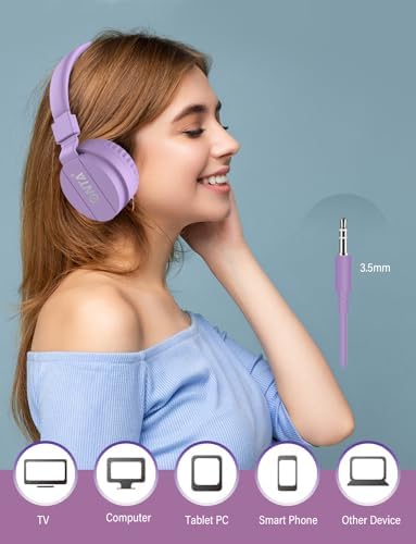 Premium ONTA Kids Headphones – Comfortable Noise-Canceling On-Ear Headset for Young Learners | Durable Wired Earphones Designed for School, Travel, and Home | Perfect Fit for i Pads, Smartphones, and Laptops | Unmatched Sound Quality for Ages 3+