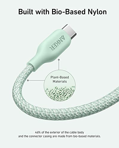 Anker MFi Certified USB C to Lightning Charging Cable – 541 Organic Nylon for Enhanced Durability and Speed, Compatible with i Phone 14/13/12/11/X/XS/XR – Fast Charging and Efficient Data Transfer, Tangle-Free Design for On-the-Go Convenience