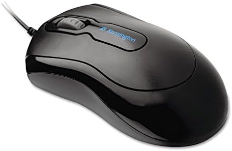 Kensington Mouse-in-a-Box Wired USB Mouse – Reliable Black Optical Mouse for Windows & mac OS | Ergonomic Design for Comfort & Productivity | 800 DPI Precision Tracking | Plug-and-Play Convenience for Effortless Setup