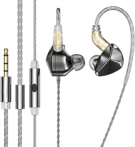 Transform Your Listening Journey with keephifi BLON BL-T3 High Fidelity In-Ear Monitors – Premium 11 mm Copper Clad Diaphragm for Deep Bass and Crystal Clear Vocals, Ergonomically Crafted for All-Day Comfort, Perfectly Suited for Sports, Gaming, and Music Enthusiasts, Enhanced Device Compatibility Featuring Built-in Mic for Effortless Hands-Free Communication – Lightweight Yet Durable Design to Complement Your Active Lifestyle