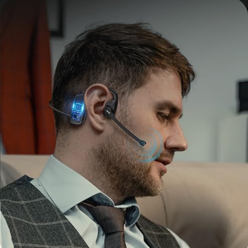 Ultra-Light Open Ear Bluetooth Sports Headphones – Waterproof & Sweatproof Ergonomic Earbuds for Unmatched Comfort in Running, Cycling, and Hiking – Hands-Free Microphone with Ambient Awareness for Active Lifestyles