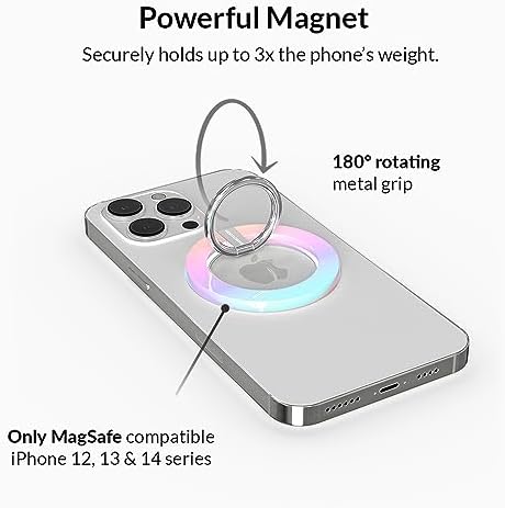 Transform Your i Phone 16, 15, 14, 13, 12 with VELVET CAVIAR’s Amethyst Purple Leopard Mag Safe-Compatible Grip – Stylish Magnetic Ring Holder & Adjustable Stand for Effortless Hands-Free Viewing, Secure Texting, and Enhanced Usability – Elevate Your Mobile Experience with Durable, Lightweight, and Customizable Accessory