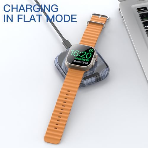 Elevate Your Apple Watch Charging Experience with Our Advanced Magnetic Dock – Ultra-Fast Charging Station for Series 2-10 and Ultra 1 2, Nightstand Mode Functionality, Compact Design for Travel, Superior Stability for Everyday Use, Effortless Power Delivery and Modern Aesthetic