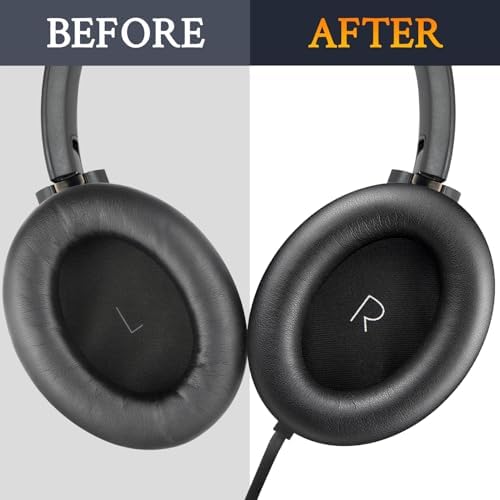 Elevate Your Audio Experience with SOULWIT Premium Replacement Ear Cushions for JBL Tour One & Tour One M2 – Luxurious Protein Leather Earpads with Noise Isolation Foam for Unmatched Comfort and Sound Clarity – Stylish Black Finish Ideal for Music Enthusiasts and Professionals