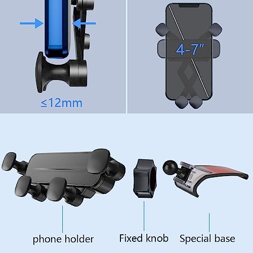 Premium Gravity Design Car Phone Holder for Porsche Panamera (2017-2023) – Stylish Mobile Mount for Enhanced Safety and Seamless Integration in Luxury Interiors – Adjustable Non-Slip Bracket for Optimal Viewing and Easy Installation