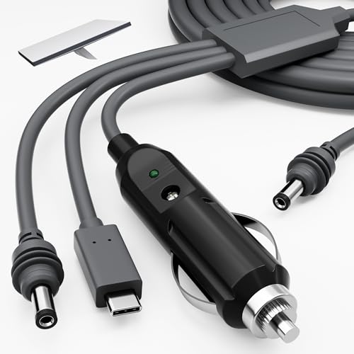 Starlink Mini Power Cable 10FT, 3-in-1 USB-C to DC Car Power Cord, Cigarette Lighter Adapter Cable 100W 12-24V Waterproof Barrel Jack for Starlink Mini – Enhanced Compatibility and Speed